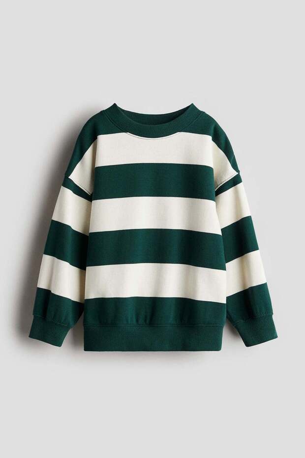 Oversized crew-neck sweatshirt