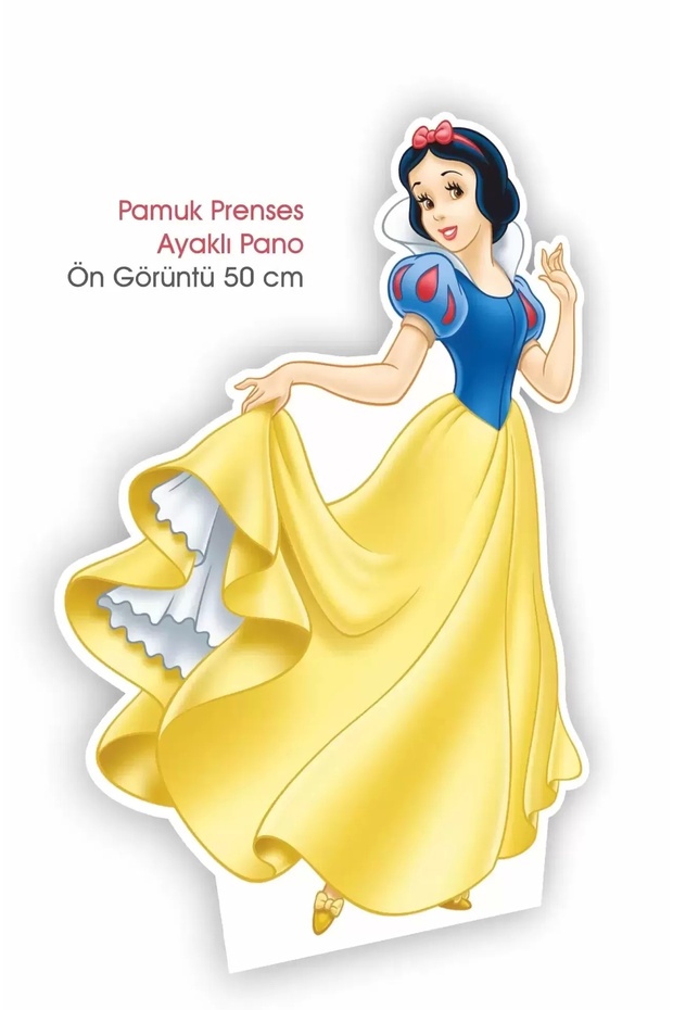 Snow White Footed Board, One Piece 50 cm Birthday Party Supplies