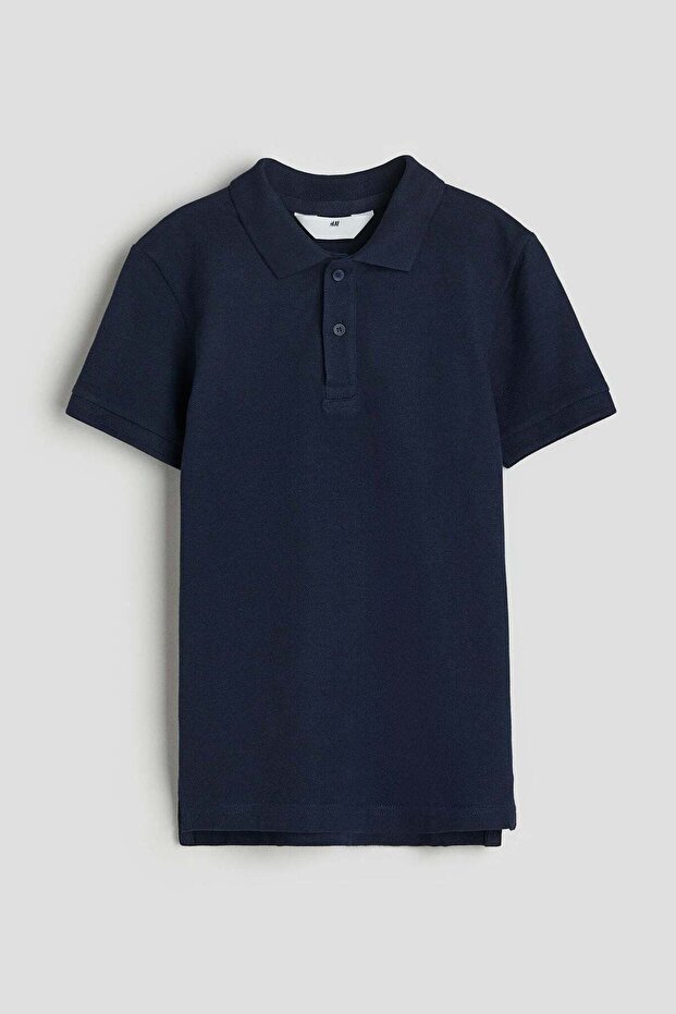 Cotton piqué polo shirt