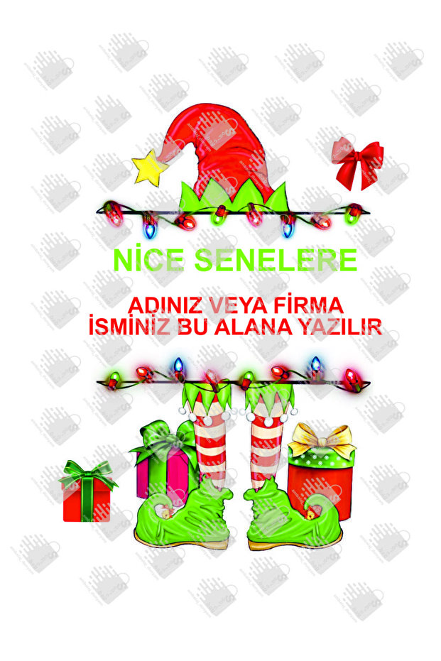 20 Adet Yıl Başı Çantası Hediye Poşeti - 2