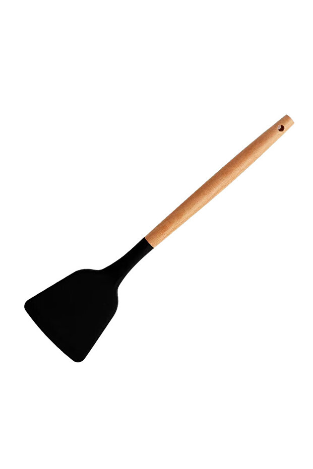 32 cm Bambu Saplı Silikon Spatula - 2