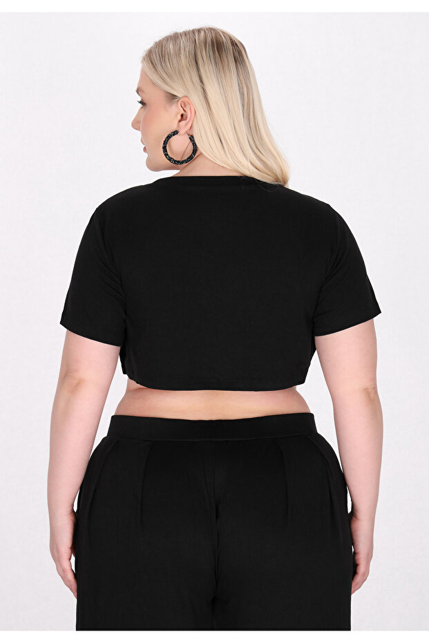 Plus Size Crop Top - 4
