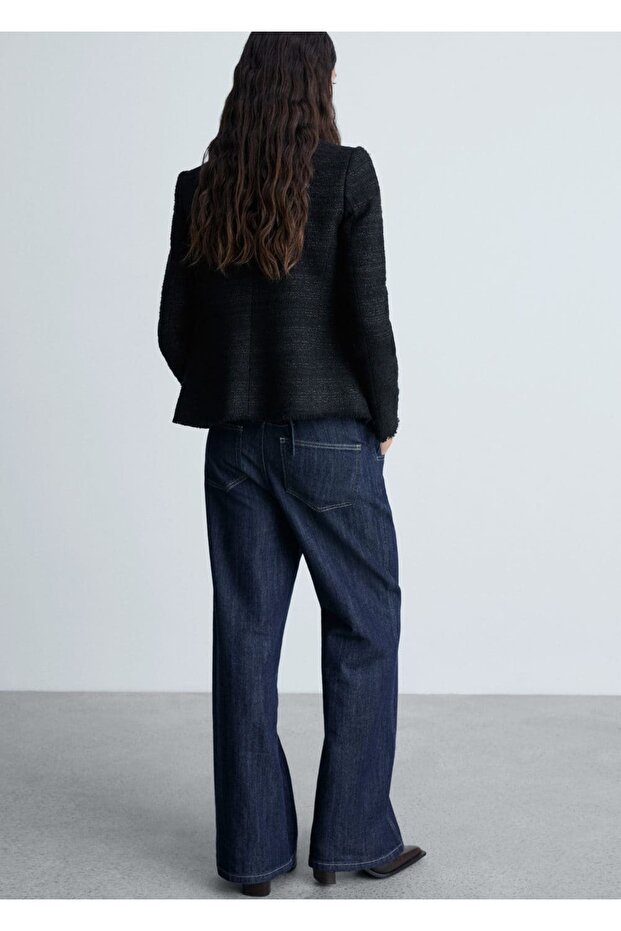 Tweed jacket with pockets - 4