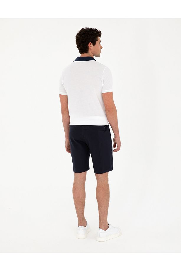 Lacivert Regular Fit Örme Şort 50284172-VR033 - 4