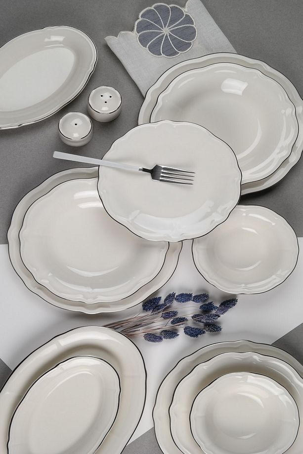 Platin Yaldız Fulya Yemek Takımı 12 Kişilik 53 Parça FLY53YKPRS1083 - 4