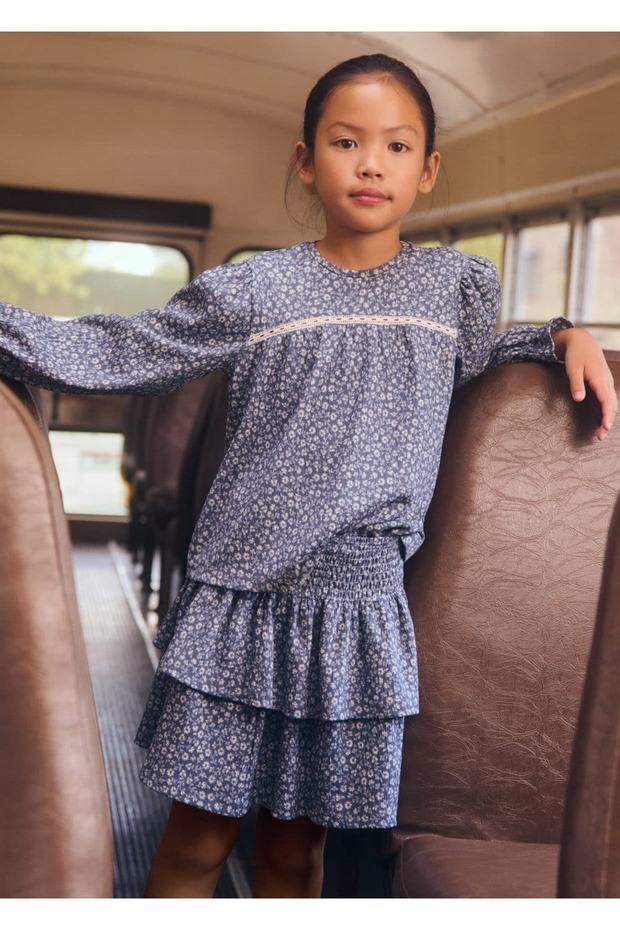 Çiçek desenli bluz - 5