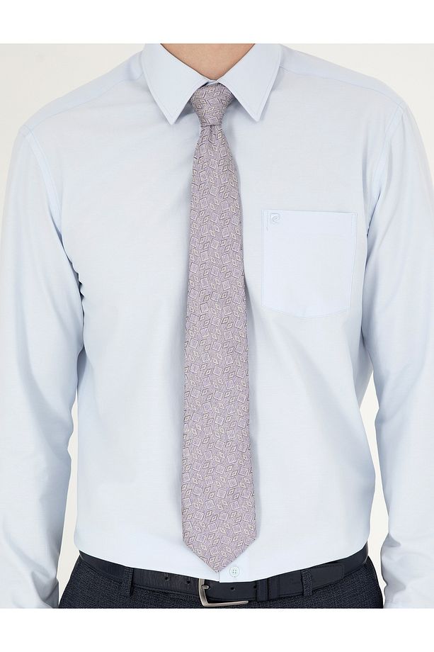 Açık Mavi Regular Fit Uzun Kollu Basic Gömlek 50285596-VR003 - 6