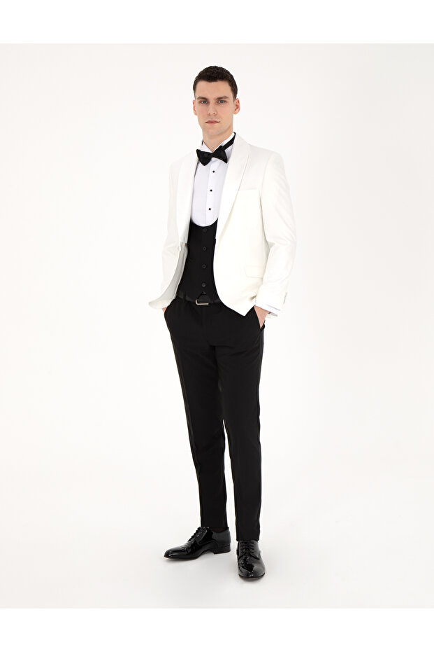 White Ex. Slim Fit Vest Tuxedo 50288078-Vr013