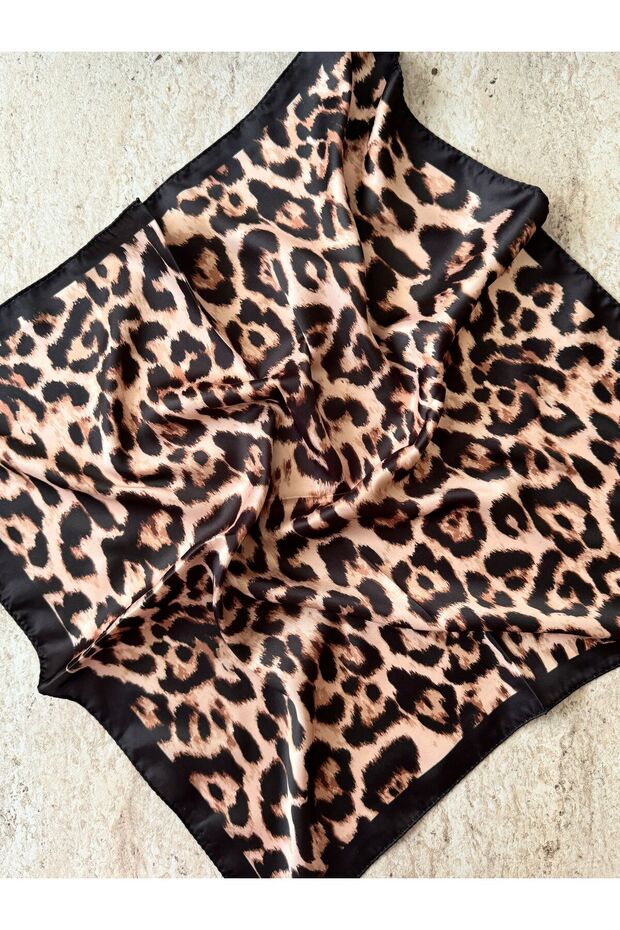 Leopar Desenli Bandana Fular - 2
