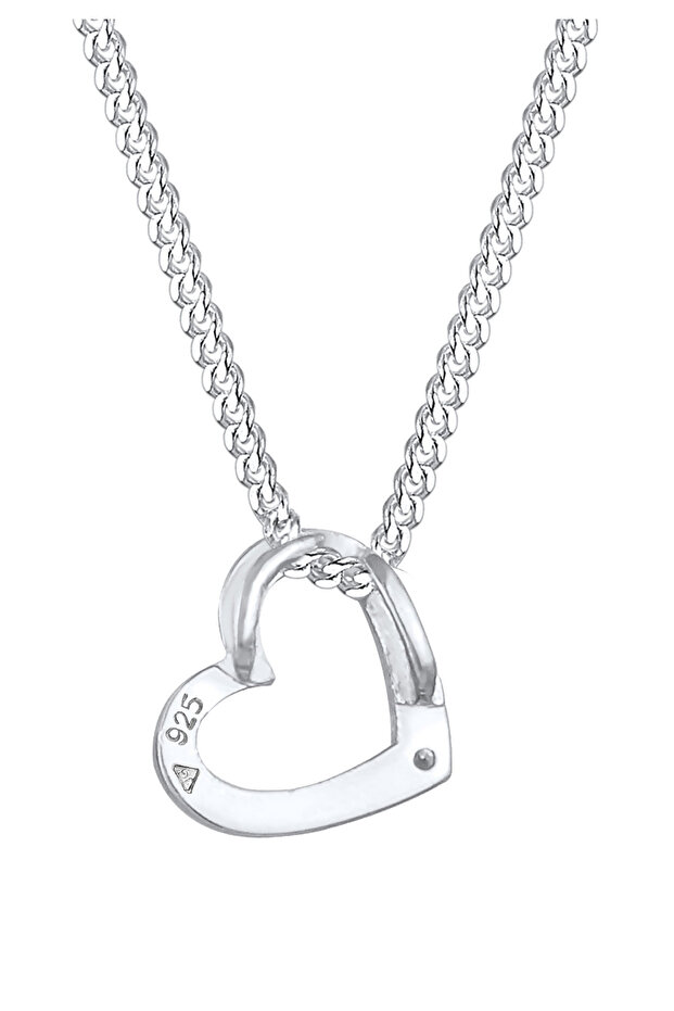 Náhrdelník dámský přívěsek srdce s křišťálem ze stříbra ryzosti 925 - 4
