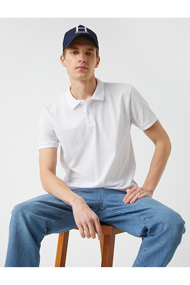 Basic Polo Yaka Tişört - 1