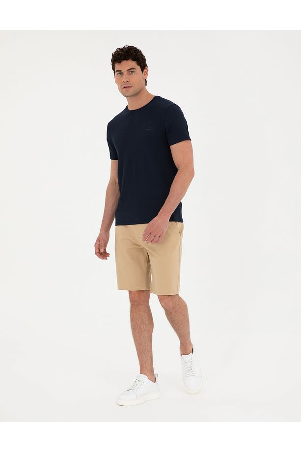 Camel Slim Fit Dokuma Şort 50291544-VR015 - 1