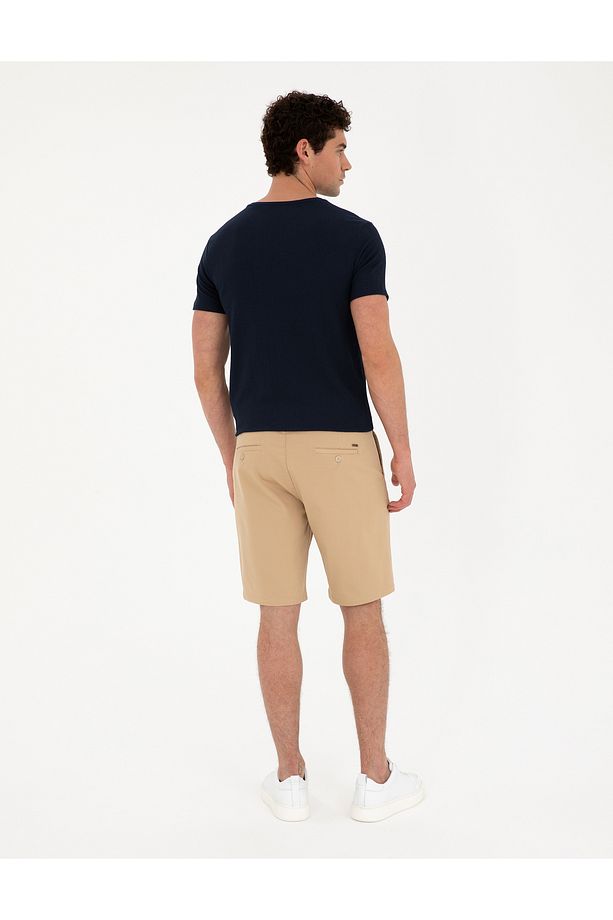 Camel Slim Fit Dokuma Şort 50291544-VR015 - 4
