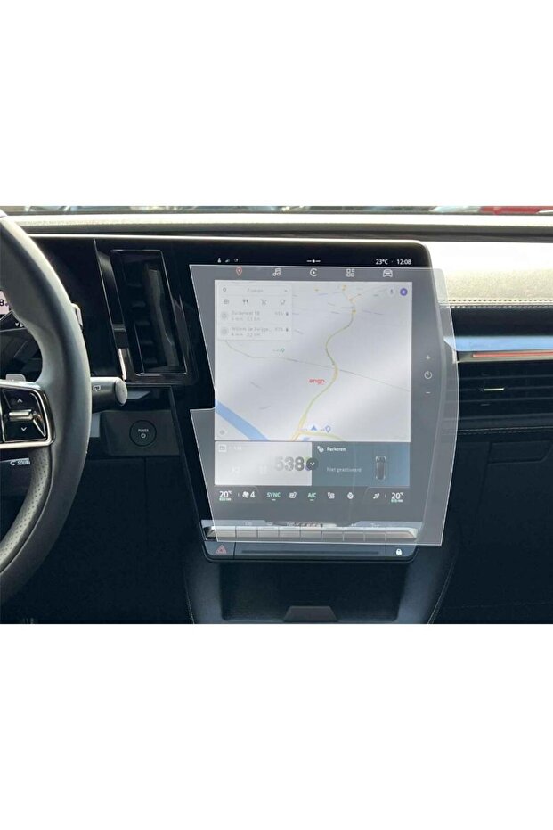 واقي شاشة غير لامع مقاس 12 بوصة Techno Es prit Alpine متوافق مع Renault Austral