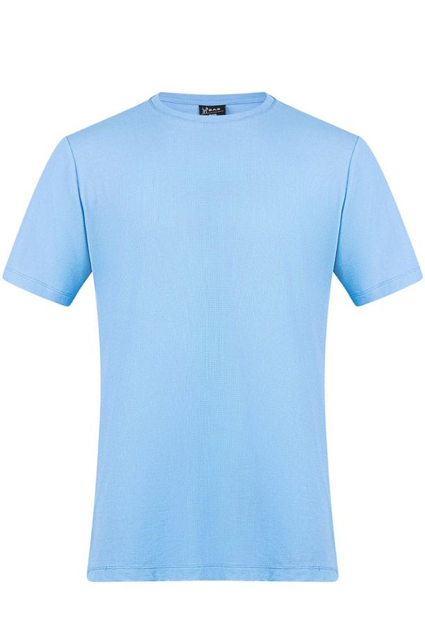 Kalei Sıfır Yaka Mavi T-shirt - 1