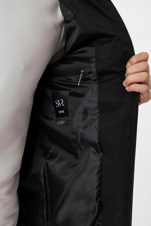 Süvari Slim Fit Siyah Dolum Mont - 7
