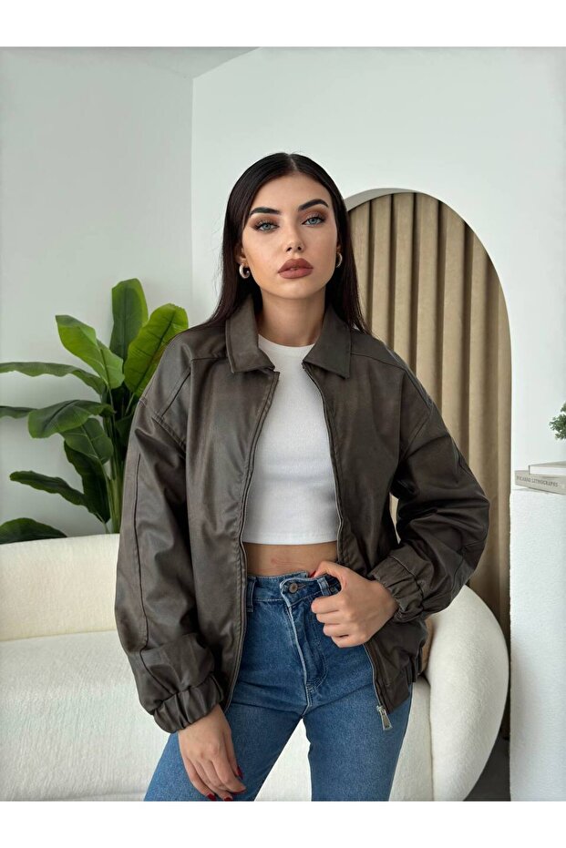 Coolcraft Suni Deri Ceket - 1