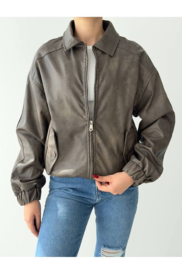 Coolcraft Suni Deri Ceket - 5