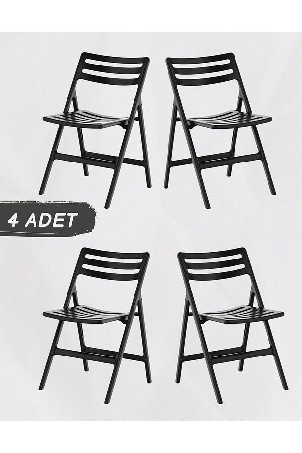 PİKNİK KATLANABİLİR SANDALYE 4 Lü Set - 2