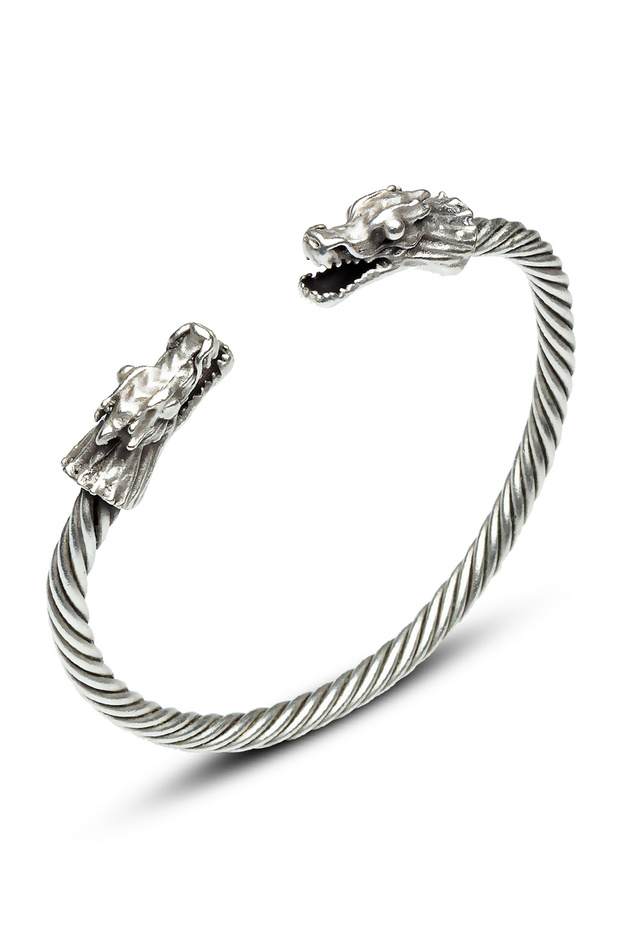 Unisex Gift Dragon Head Viking Bracelet, Pure Copper Bracelet