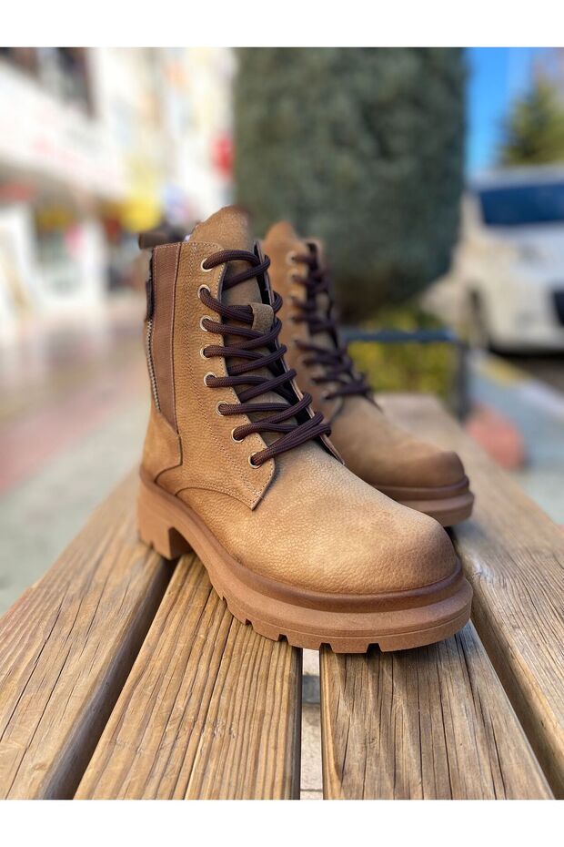 MAMMAMİA 1550B TAUPE Deri  Bot - 5