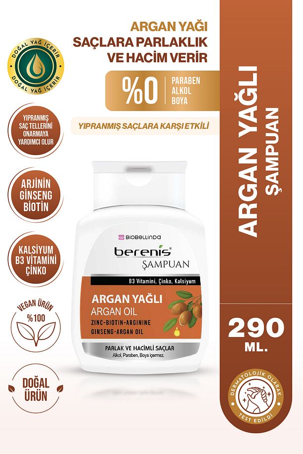 Berenis Argan Yağlı Şampuan 290 ml - 1