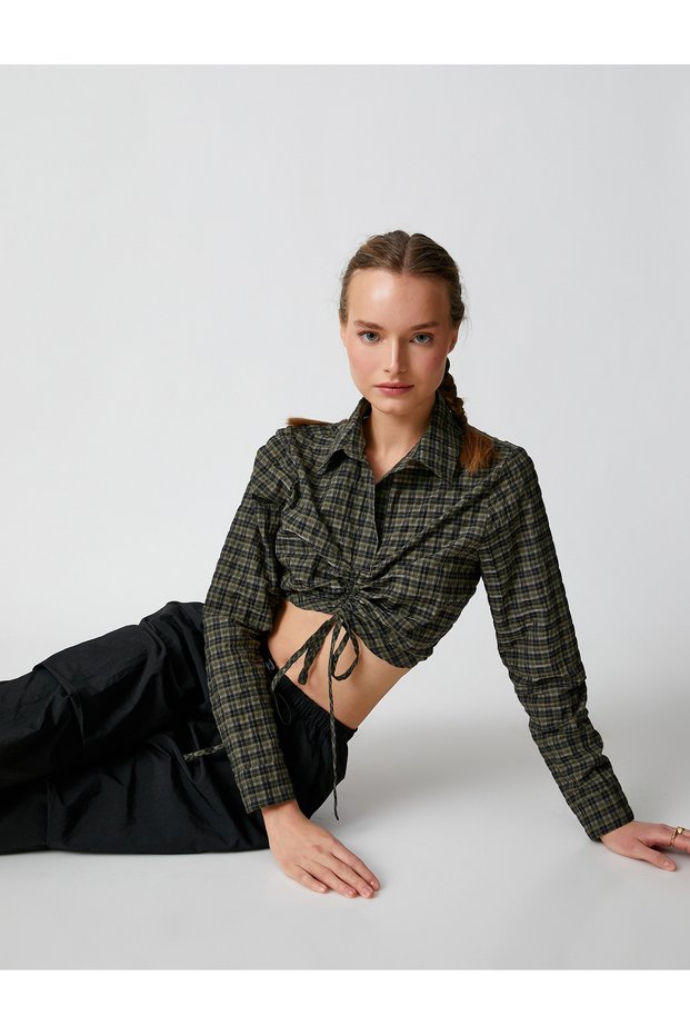 Women's Pink Plaid Shirt