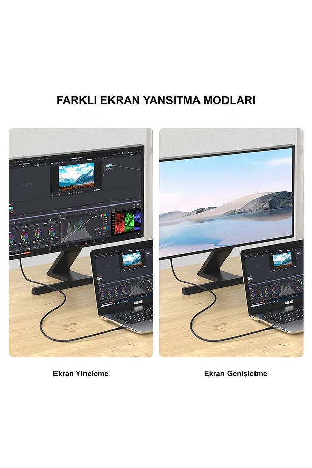 Hdmı 2.1 Görüntü Aktarma Kablosu 240hz Destekli Ps5 Notebook 8k@60hz Uhd 48gbps 3 Metre - 4