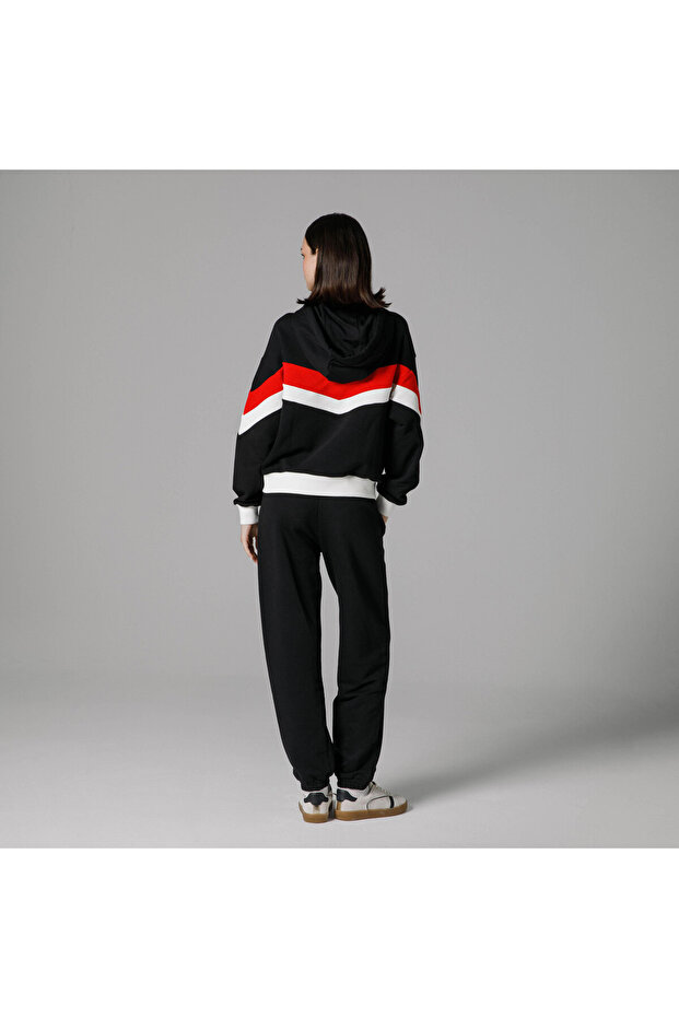 Oversize Kapüşonlu Kadın Sweat EF178-BK - 2