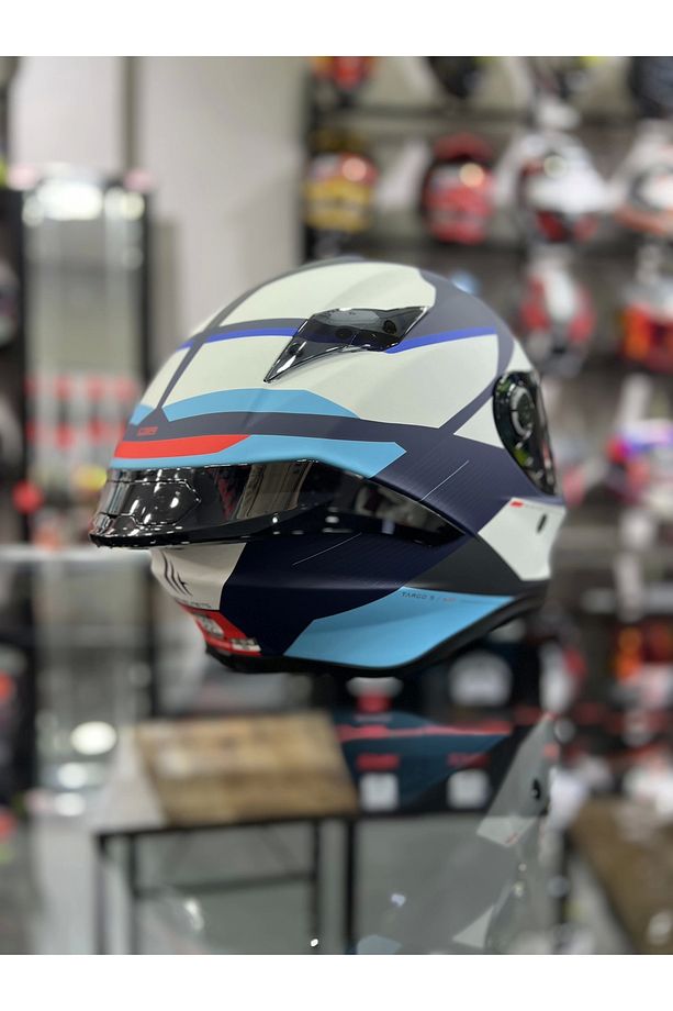 Helmets Targo S Kay C7 Kask Siyah Vizörlü (X1 ŞEFFAF VİZÖR) - 2