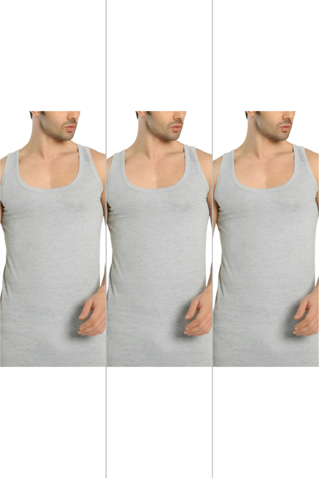 Bărbați Basic Bumbac Premium Classic Atlete Pachet 3 - 2