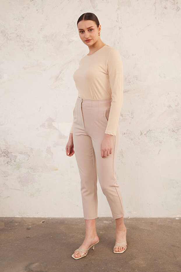 Yüksek Bel Pantolon - 3