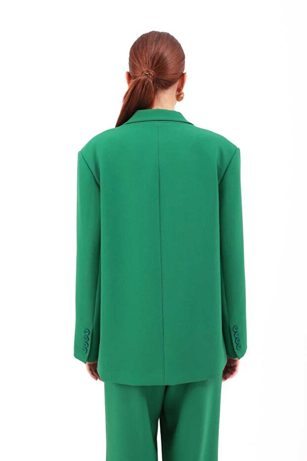 Classic Cut Buttoned Jacket - 5