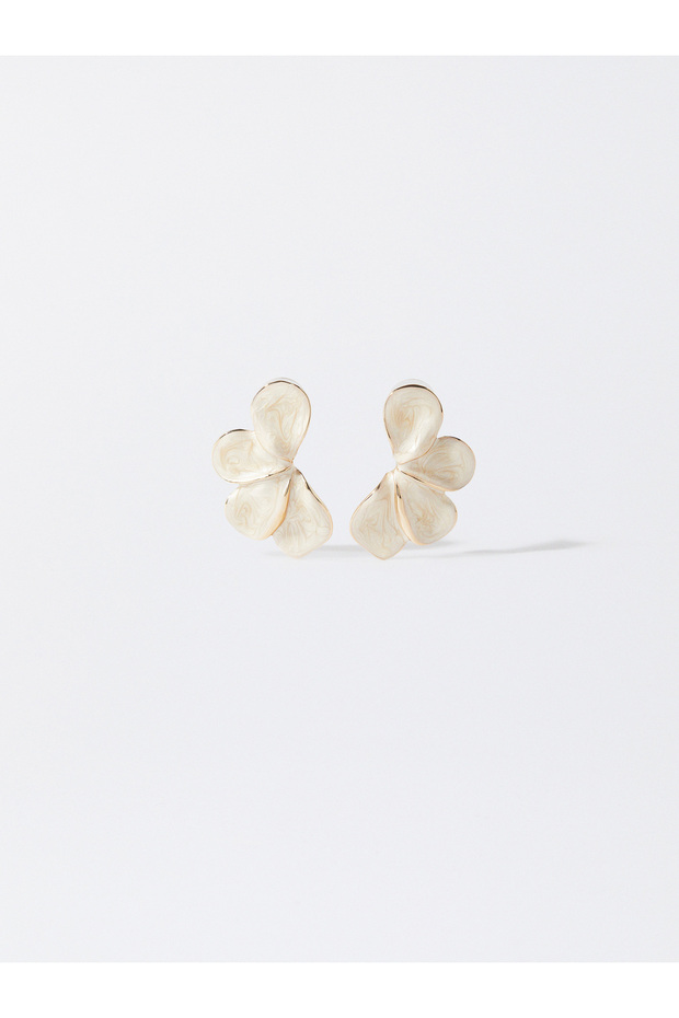 Kristalli Çiçek Küpe - 2