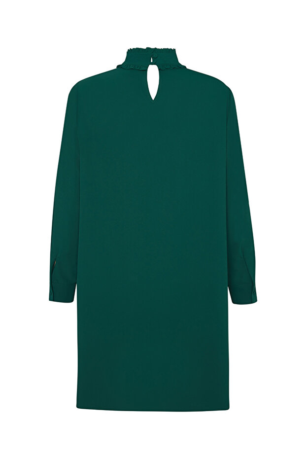 Dik Yaka İşlemeli Tunik - 3