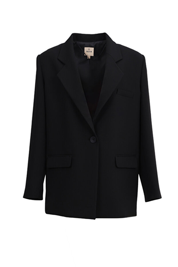 Classic Cut Buttoned Jacket - 1