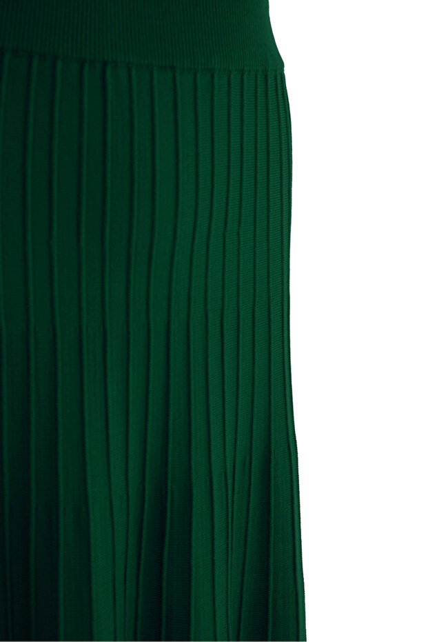 Yığdırma Desen Triko Etek - 2