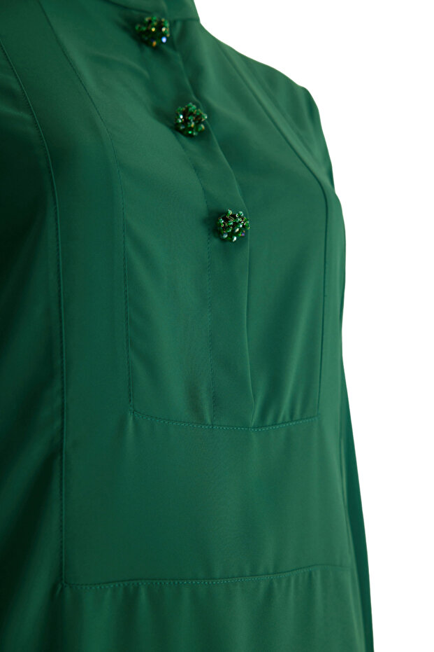 Patı İşlemeli Detaylı Tunik - 2