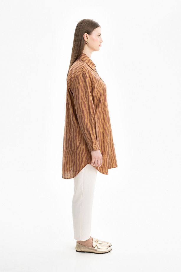 Zebra Desen İşlemeli Tunik - 4