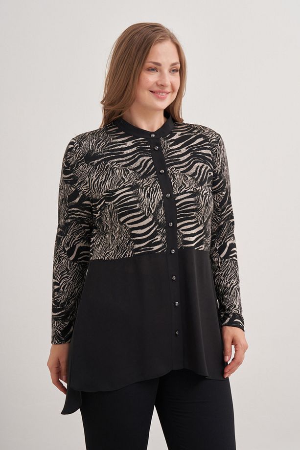 2675112 Zebra Desenli Bluz - 3