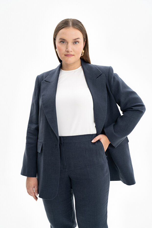 Klasik Keten Ceket - 1