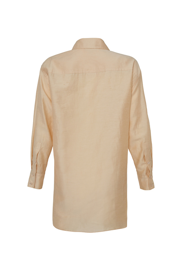 Rahat Kesim Keten Bluz - 3