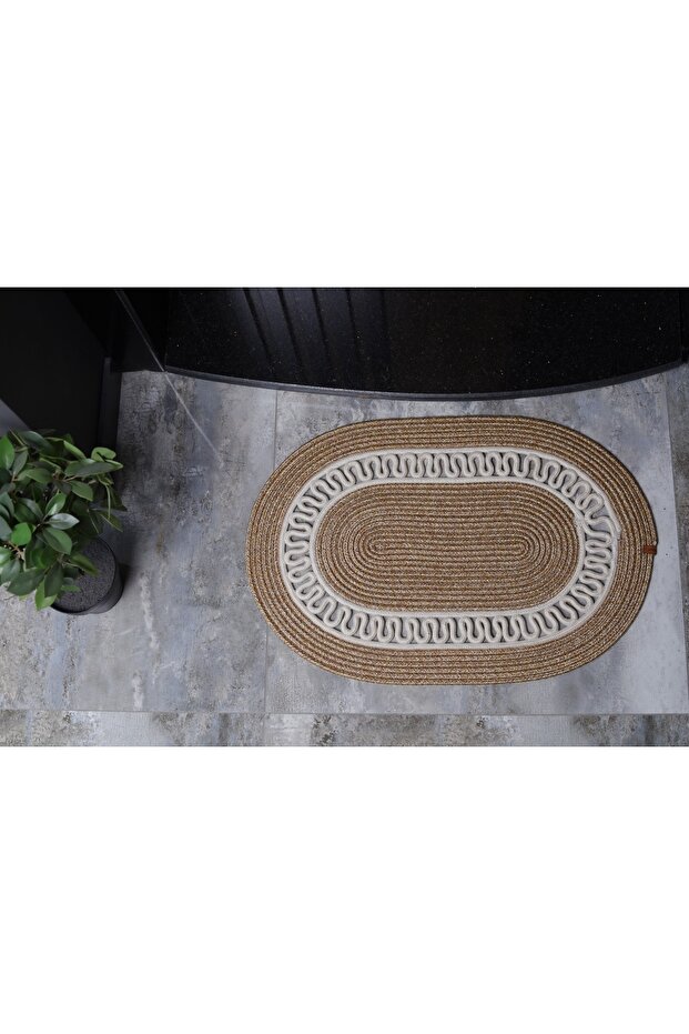 kapı önü paspası klozet önü tezgah önü jüt hasır paspas - 3