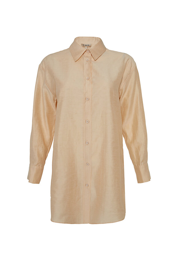 Rahat Kesim Keten Bluz - 1