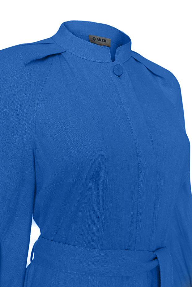 Rochie de in cu guler înalt - 2