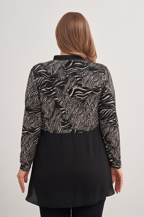2675112 Zebra Desenli Bluz - 6