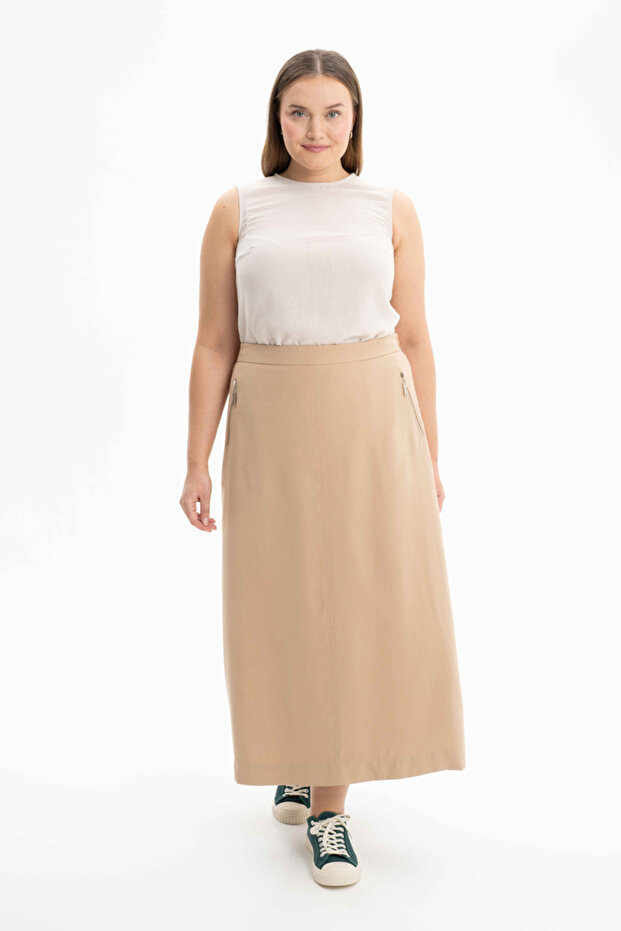 Fusta cu fermoar lateral - 1