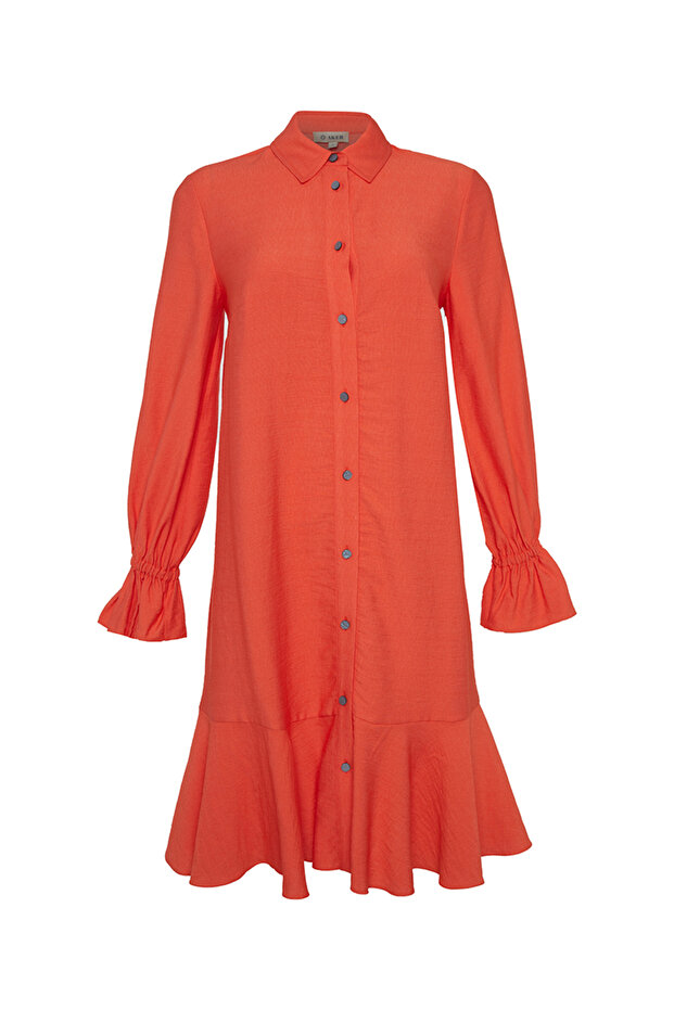 Etek Ucu Volanlı Tunik - 1