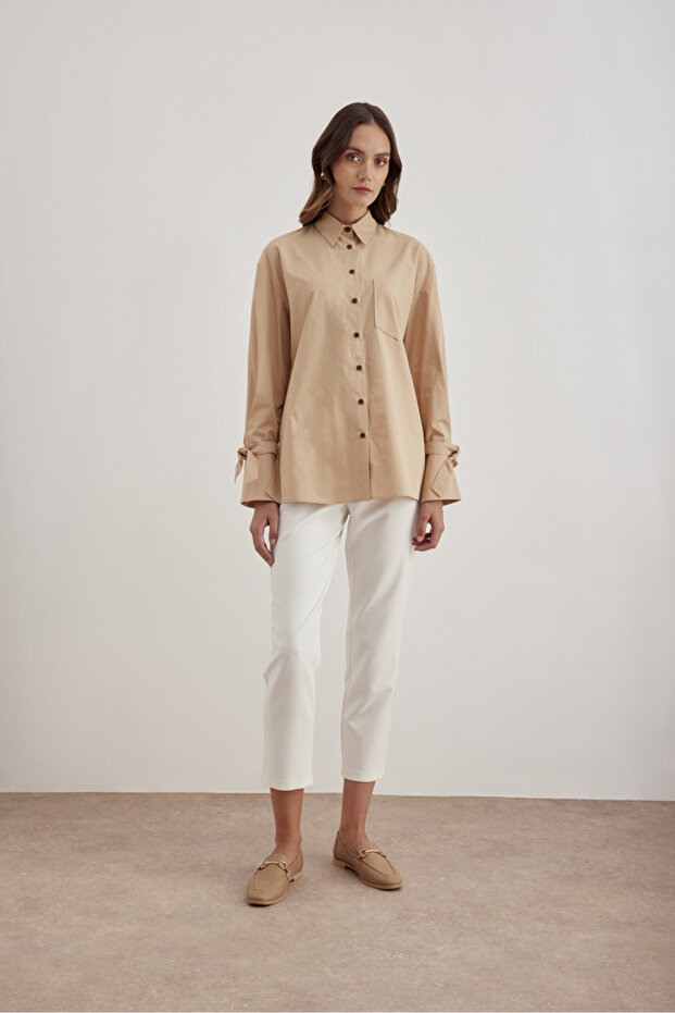 2267111 Kontrast Biyeli Bluz - 3