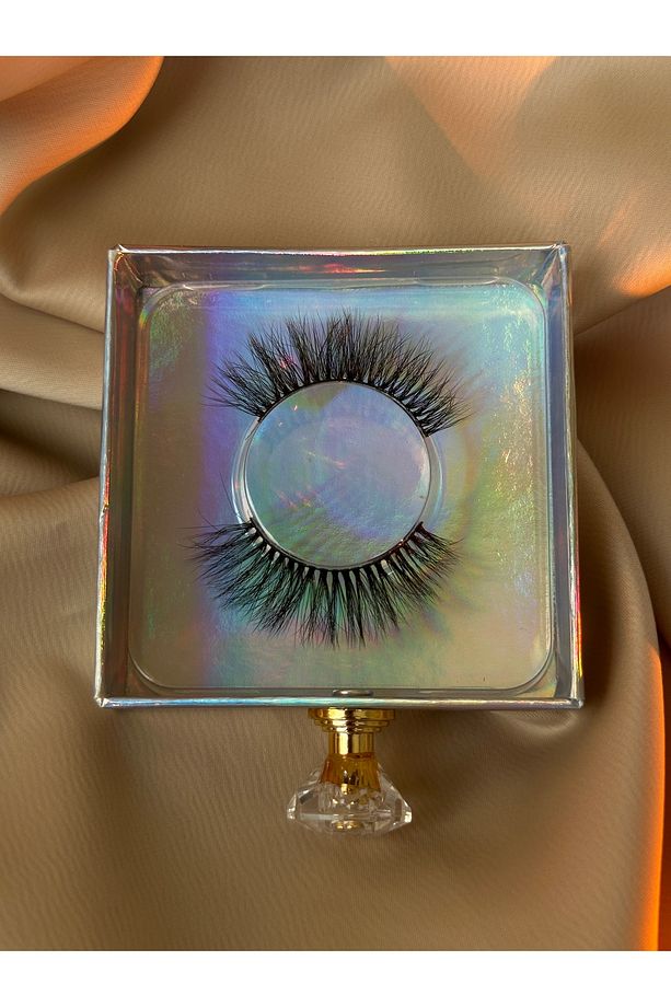 Vizon Takma Kirpik / 3d-e14 /russıan-cat Eye Model /özel Mıknatıslı Kutu/ Takma Ipek Kirpik - 4